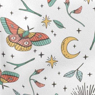 Mysterious Pattern Moth Lightweight Cotton Poplin