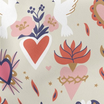 Sacred White Bird Totem Lightweight Cotton Poplin