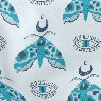 Mysterious Eyes And Rare Moths Lightweight Cotton Poplin