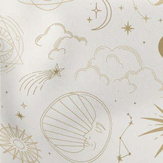 Maya Civilization Sun Moon Lightweight Cotton Poplin