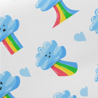 Changeable Expressions Clouds  Midweight Cotton Poplin