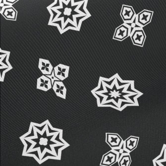 Polygonal Flower Shape Midweight Cotton Poplin