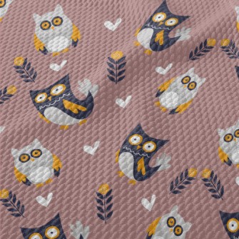 Big Eyed Owl Birdseye Piqué