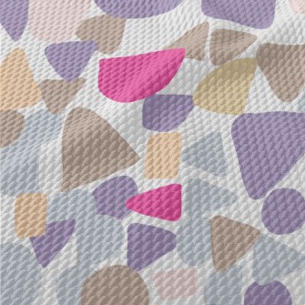 Abstract Color Blocks Of Diffe Birdseye Piqué