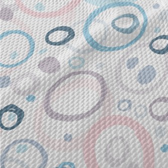 Artistic Watercolor Big Circle Birdseye Piqué