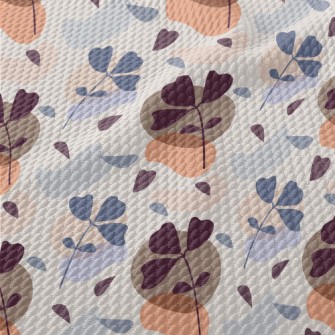 Simple Color Block Branches Birdseye Piqué