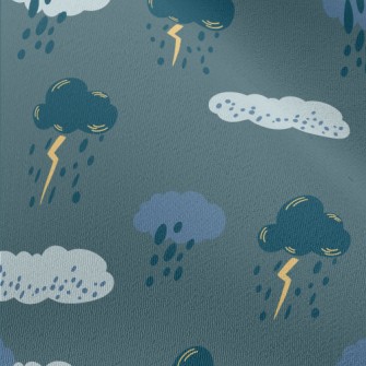 Dark Clouds With Lightning And Chiffon