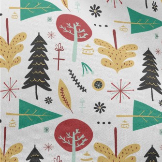 Christmas Trees In Various Sha Chiffon