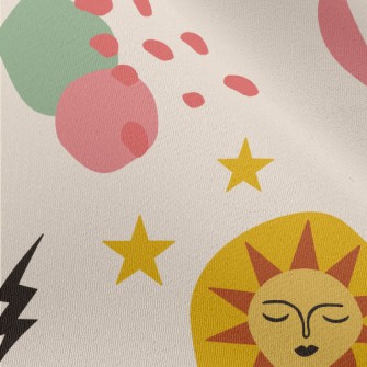 Sun Stars Lightning Chiffon