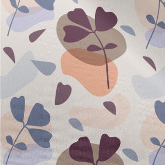 Simple Color Block Branches Chiffon