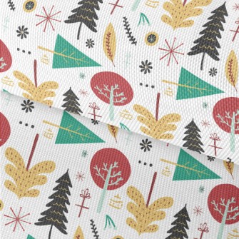 Christmas Trees In Various Sha Waterproof Oxford