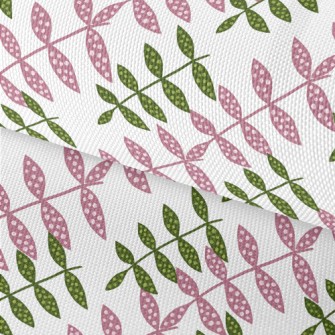 Dotted Two-color Leaves Waterproof Oxford
