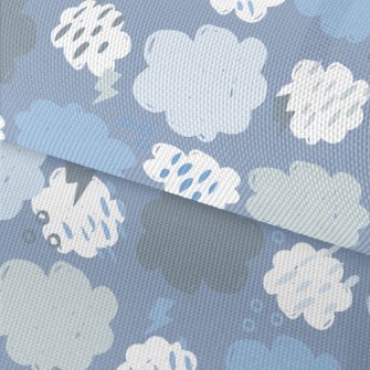 Lightning Rain Dark Clouds Waterproof Oxford