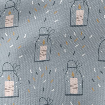 Sparkling Candle In A Bottle Waterproof Canvas