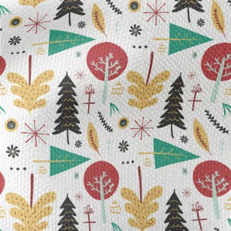 Christmas Trees In Various Sha Waterproof Canvas