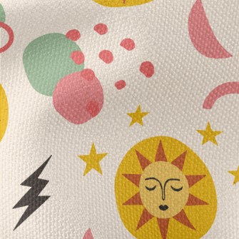 Sun Stars Lightning Waterproof Canvas
