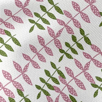 Dotted Two-color Leaves Waterproof Canvas