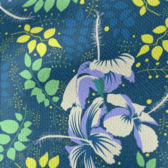 Cool Hibiscus Leaves Waterproof Canvas