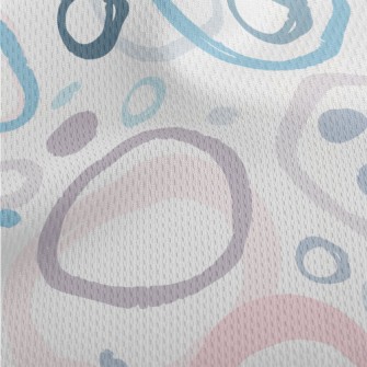 Artistic Watercolor Big Circle Athletic Mesh Flat Back