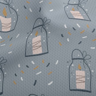 Sparkling Candle In A Bottle Athletic Mesh Flat Back