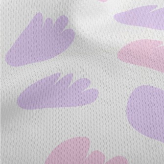 Light Clouds Athletic Mesh Flat Back