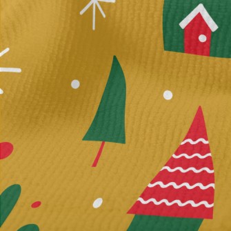 Christmas Color Small House Terry
