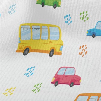 Colorful Cars And Buses Terry