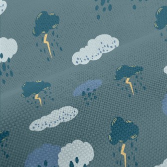 Dark Clouds With Lightning And Performance Linen