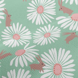 Giant Flower Bunny Performance Linen