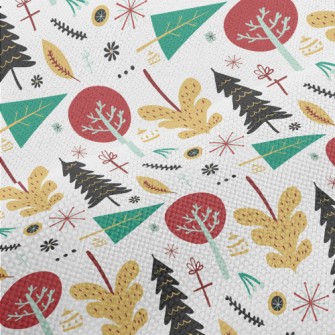 Christmas Trees In Various Sha Performance Linen