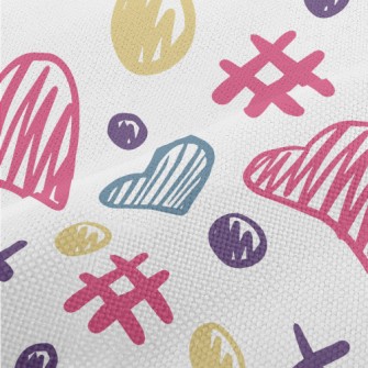 Cute Graffiti Love Heart Performance Linen