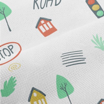 Small House On Country Road Performance Linen