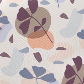 Simple Color Block Branches Twill