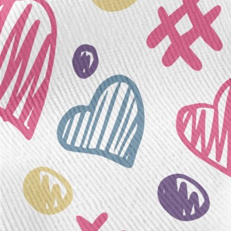 Cute Graffiti Love Heart Standard Corduroy