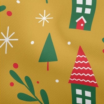 Christmas Color Small House Dobby