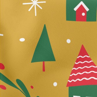 Christmas Color Small House Stretch Ponte
