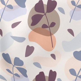 Simple Color Block Branches Stretch Ponte