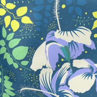 Cool Hibiscus Leaves Stretch Ponte