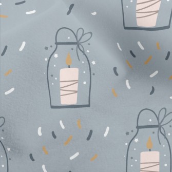 Sparkling Candle In A Bottle Micro Fleece