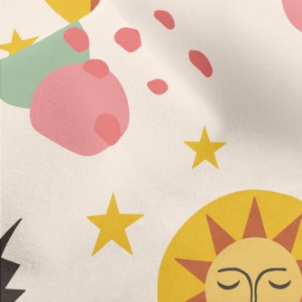 Sun Stars Lightning Micro Fleece