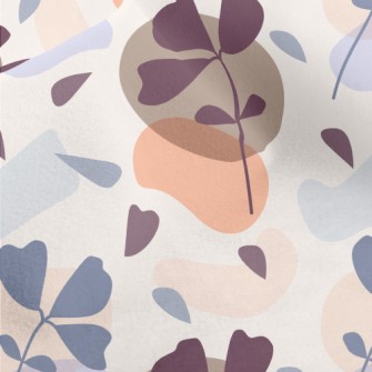 Simple Color Block Branches Micro Fleece