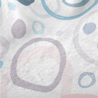 Artistic Watercolor Big Circle Minky