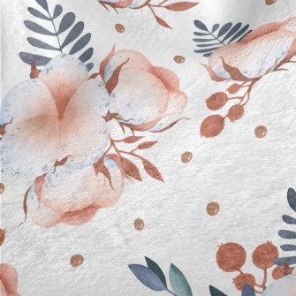 Pastel Watercolor Cotton Minky