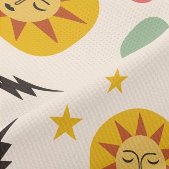 Sun Stars Lightning Piqué