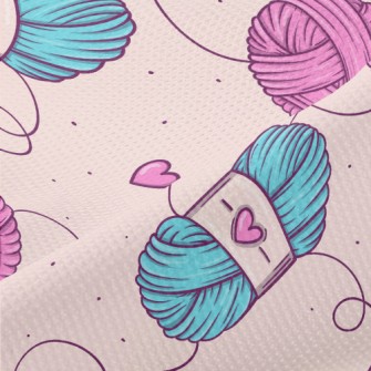 Two-color Heart Yarn Piqué