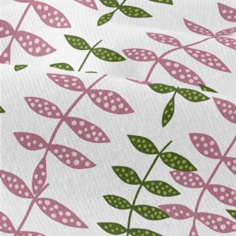 Dotted Two-color Leaves Modern Jersey
