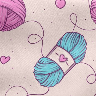 Two-color Heart Yarn Jersey Backed Fleece