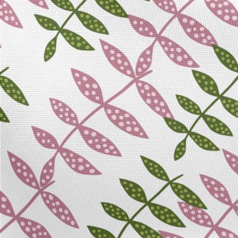 Dotted Two-color Leaves Pongee