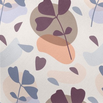 Simple Color Block Branches Pongee