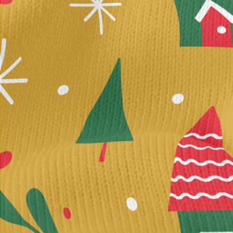 Christmas Color Small House Stretch Jersey